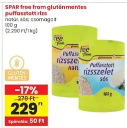 Spar SPAR free from gluténmentes puffasztott rizs ajánlat