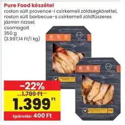 Spar Pure Food készétel ajánlat