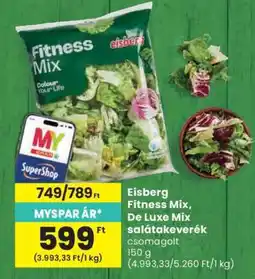 Spar Eisberg Fitness Mix, De Luxe Mix salátakeverék ajánlat