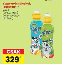 Spar Yippy gyümölcsital, jegestea ajánlat