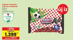 Spar Pöttyös Túró Rudi 6 db-os multipack ajánlat