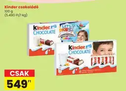 Spar KINDER Csokoládé ajánlat