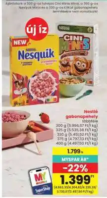 Spar Nestlé Gabonapelyhek ajánlat