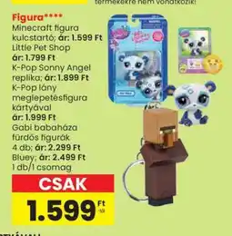 Spar Minecraft figura kulcstartó ajánlat