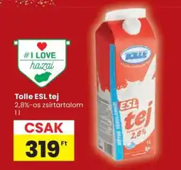 Spar Tolle ESL tej ajánlat