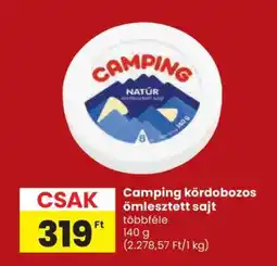 Spar Camping kördobozos ömlesztett sajt ajánlat