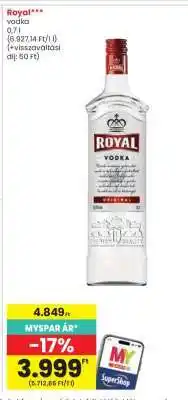 Spar ROYAL Vodka ajánlat