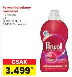Spar Perwoll folyékony mosószer ajánlat