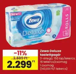 Spar Zewa Deluxe toalettpapír ajánlat