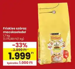 Spar FRISKIES Száraz macskaeledel ajánlat