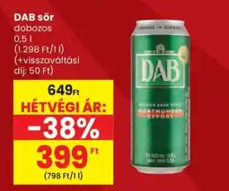 Spar Dab sör ajánlat
