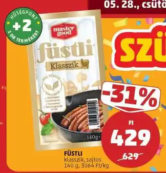 PENNY Füstli klasszik, sajtos ajánlat