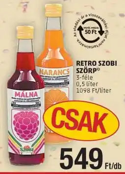 PENNY RETRO SZOBI SZÖRP ajánlat