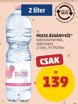 PENNY Mizse ásványvíz ajánlat