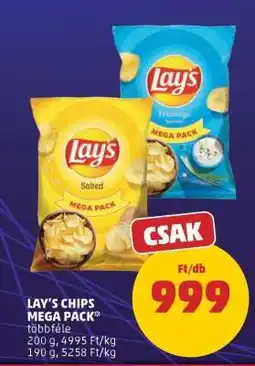 PENNY LAY’S CHIPS MEGA PACK ajánlat