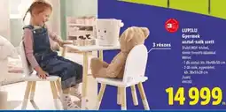 Lidl LUPILU Gyermek asztal-szék szett ajánlat