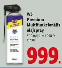 Lidl W5 Prémium Multifunkcionális olajspray ajánlat