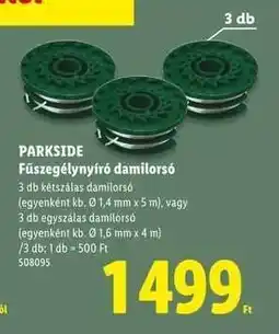 Lidl PARKSIDE Fűszegélynyíró damilorsó ajánlat