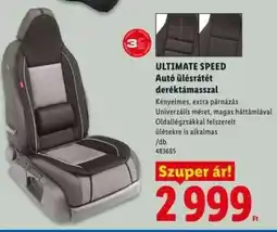 Lidl ULTIMATE SPEED Autó üléshuzat deréktámasszal ajánlat