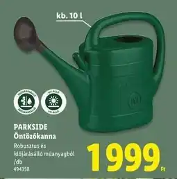 Lidl PARKSIDE Öntözőkanna ajánlat