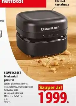 Lidl SILVERCREST Mini asztali porszívó ajánlat