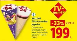 Lidl Ballino Tölcséres sorbet jégkrém ajánlat