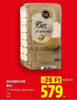 Lidl GOLDEN SUN Rízs ajánlat