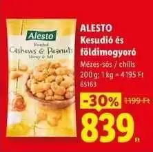Lidl ALESTO Kesudió és földimogyoró ajánlat
