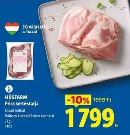 Lidl HÚSFARM Friss sertéstarja ajánlat