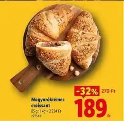 Lidl Mogyorókrémes croissant ajánlat