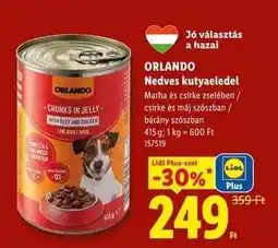 Lidl Orlando Nedves kutyaeledel ajánlat