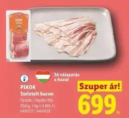Lidl PIKOK Szeletelt bacon ajánlat