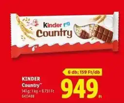 Lidl Kinder Country ajánlat