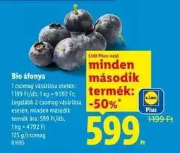 Lidl Bio áfonya ajánlat