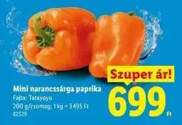 Lidl Mini narancssárga paprika ajánlat
