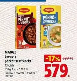 Lidl MAGGI Leves- / pörköltszaftkocka ajánlat