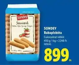 Lidl SONDEY Babapiskóta ajánlat