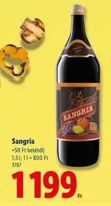 Lidl Sangria ajánlat