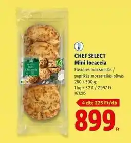 Lidl CHEF SELECT Mini focaccia ajánlat