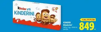 Lidl Kinder Kinderini ajánlat