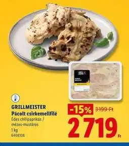 Lidl GRILLMEISTER Pácolt csirkemellfilé ajánlat