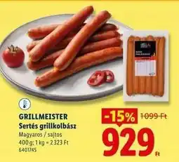 Lidl GRILLMEISTER Sertés grillkolbász ajánlat