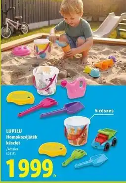 Lidl LUPILU Homokozojáték készlet ajánlat