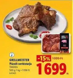 Lidl GRILLMEISTER Pácolt sertéstarja ajánlat