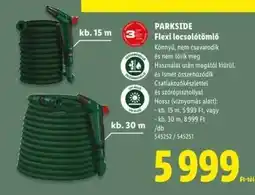 Lidl PARKSIDE Flexi locsolótömlő ajánlat