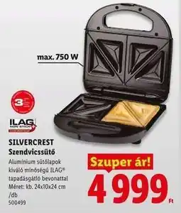 Lidl Silvercrest Szendvicssütő ajánlat