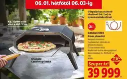 Lidl GRILLMEISTER Gázos pizzasütő ajánlat