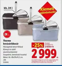 Lidl Thermo bevásárlókosár ajánlat