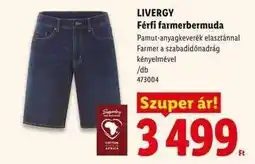 Lidl LIVERGY Férfi farmerbermuda ajánlat