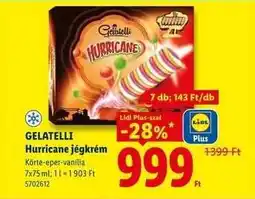 Lidl Gelatelli Hurricane jégkrém ajánlat